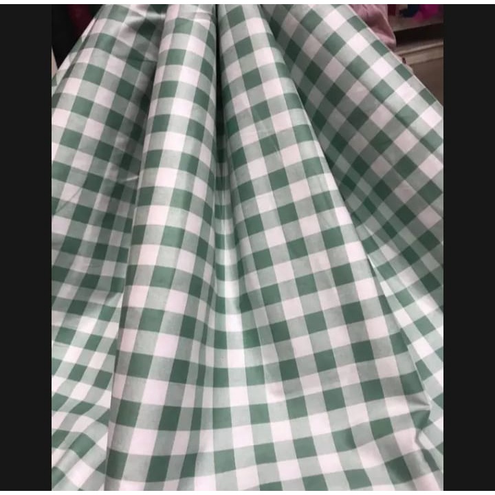 kain katun jepang motif kotak/bahan katun jepang/bahan textile harga persetengah meter