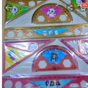 

penggaris set isi 4