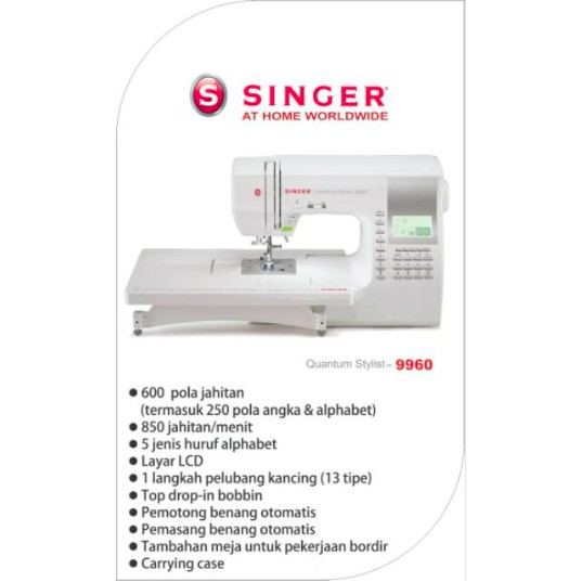 Mesin Jahit Singer 9960 QUANTUM STYLIST