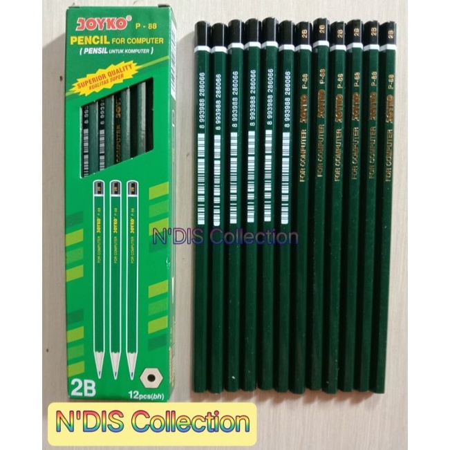 

Pensil 2B Joyko P-88 Hijau (1 Pcs)