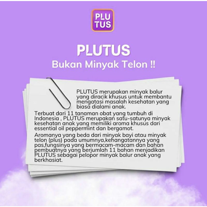 PLUTUS MINYAK BALUR ANAK 70 ML