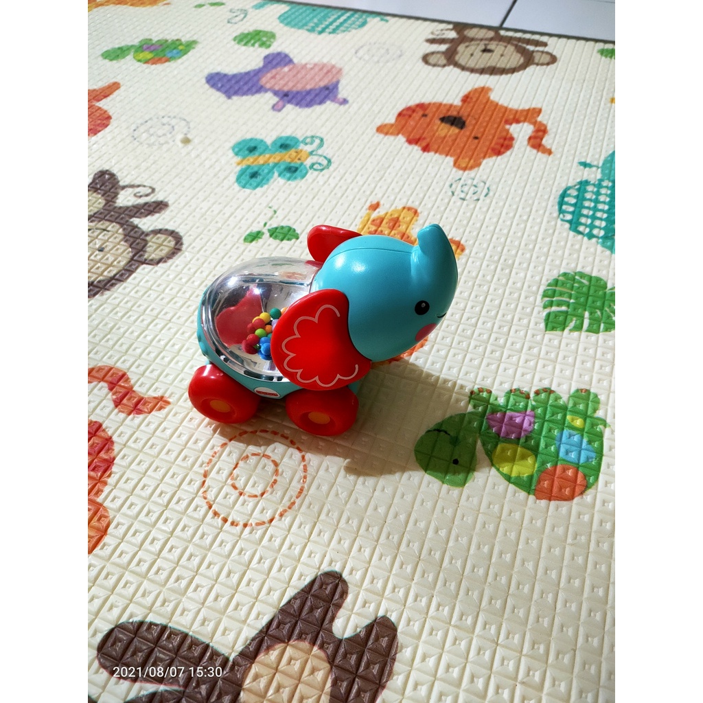 Preloved fisher price elephant gajah mainan dorong bayi anak merangkak