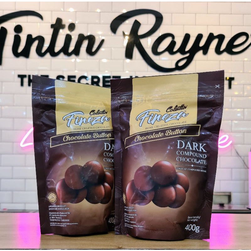 

Colatta Fineza Chocolate Button Dark Compound Chocolate 400gr