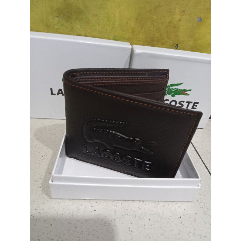 DOMPET KULIT pria MEREK,,,LACOSTE