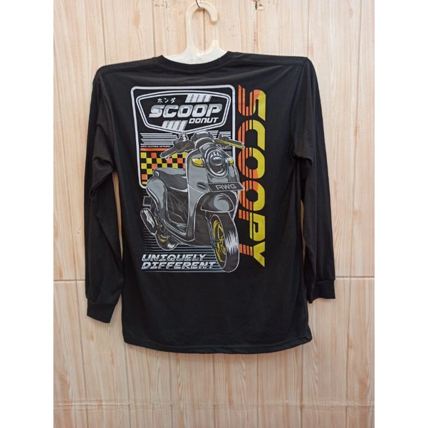 KAOS LENGAN PANJANG TEAM SCOOPY UNISEX