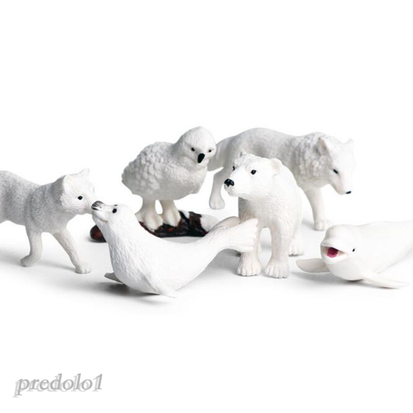 [PREDOLO1] Miniatures Decor Polar Animal Figurines Micro Landscape DIY Accessories