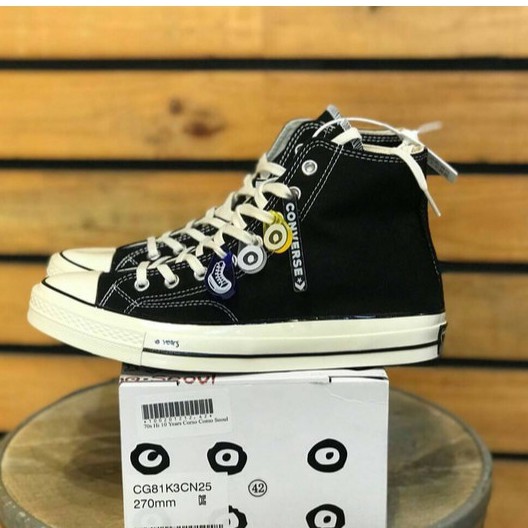 SALE CONVERSE 70S 10 YEARS CORSO COMO SEOUL BLACK WHITE PREMIUM QUALITY