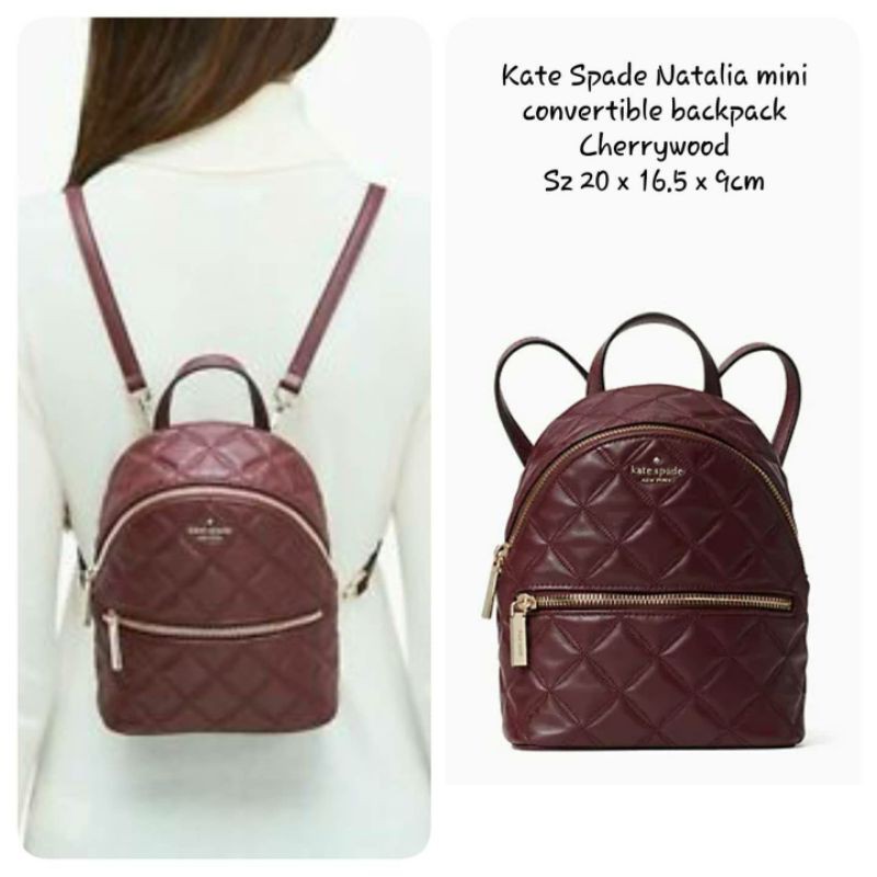 Jual Tas Kate Spade Natalia Mini Convertible Backpack Cherrywood