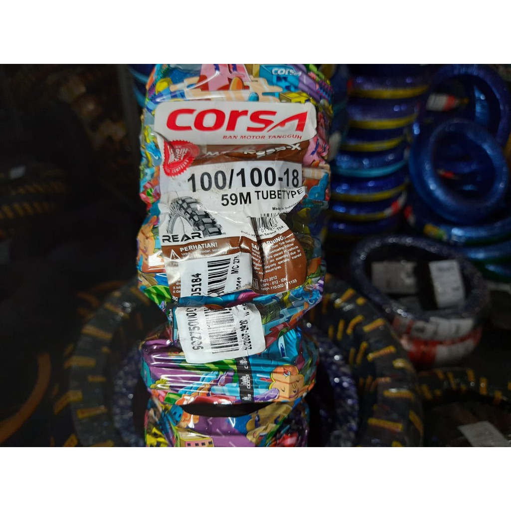 Ban Motor Trail Corsa MT Cross-X 100/100 ring 18 ban luar belakang rear motor cross  trail KLX