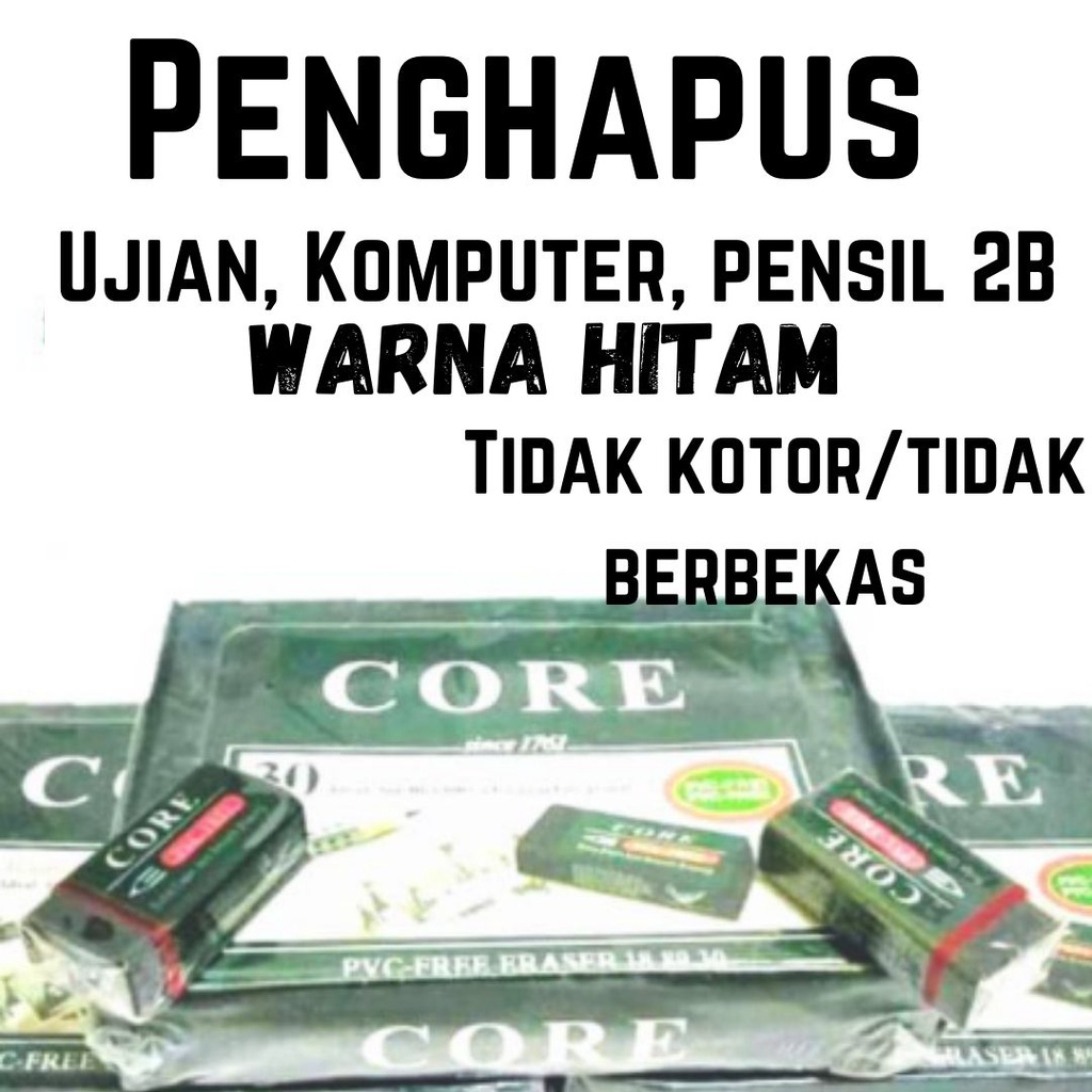 

Penghapus Anak Hitam Murah, Penghapus Ujian, Penghapus Komputer, Penghapus pensil 2B Penghapus Karet