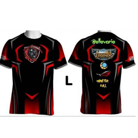 Jersey Kaos Baju Gaming Mobile Legends Ml Custom Desain Nickname Shopee Indonesia