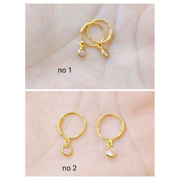 ANTING ANAK BAYI & ANAK PERHIASAN PERAK ASLI 925 LAPIS EMAS