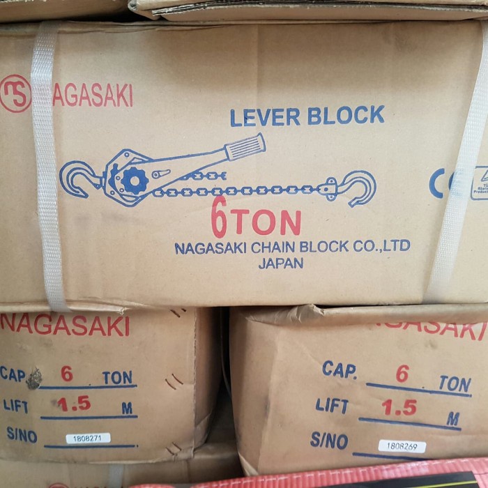 Lever Block 9 Ton x 1.5 meter NAGASAKI Chain Lever Hoist Made in Japan