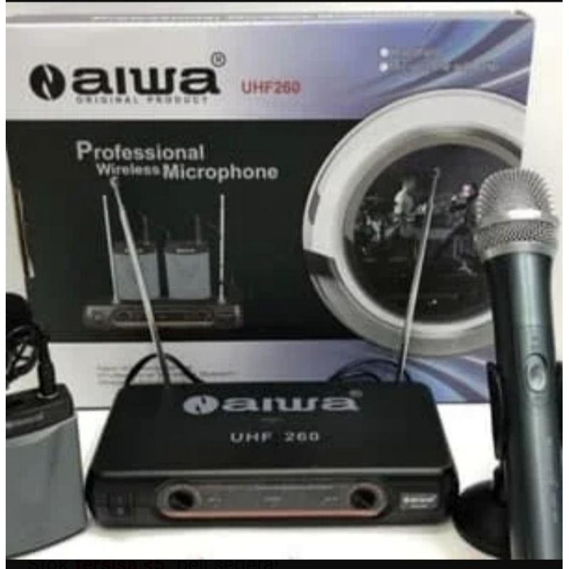 MIC WIRELESS AIWA UHF 260 (PEGANG-JEPIT)