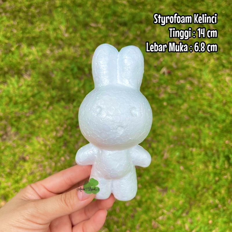 Styrofoam Kelinci 14 cm art craft boneka rabbit