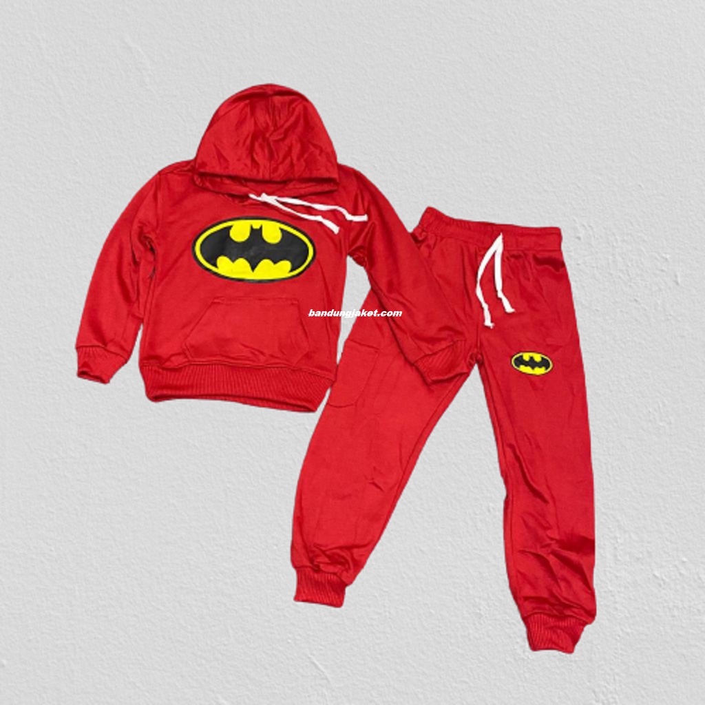 BATMAN Setelan Basic+Celana JogerAnak II Celana Joger Anak + sweater Basic