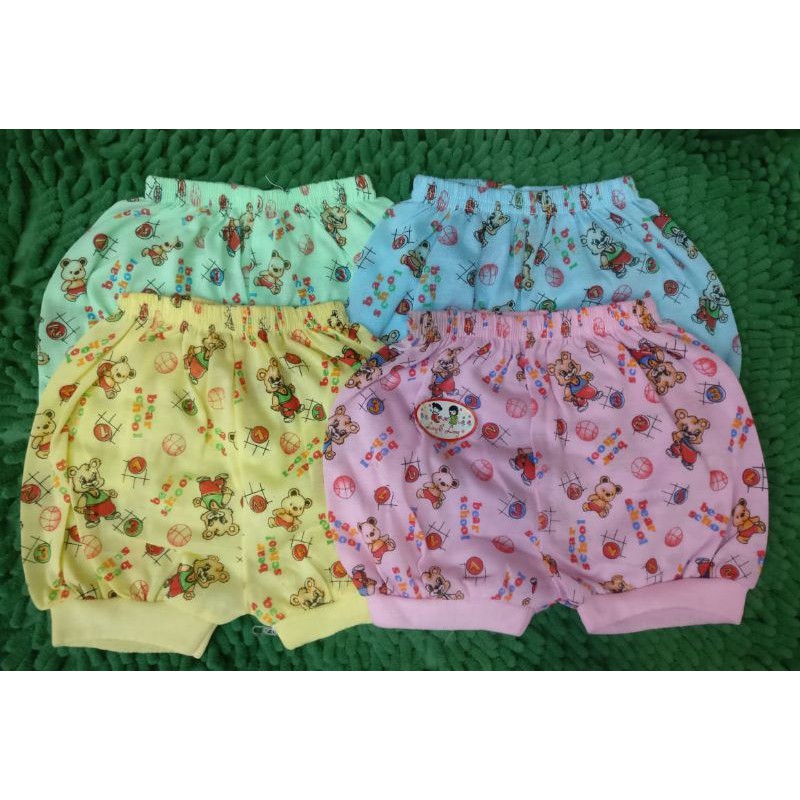 celana pendek bayi 0-1tahun(1LUSIN/12pcs)