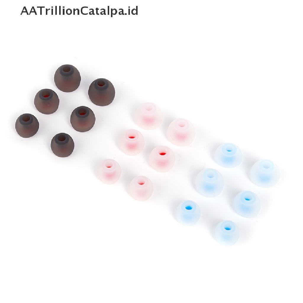 Aatrillioncatalpa 12pcs / Set Pad / Bantalan Telinga Bahan Silikon Ukuran 4xl + 4xm + 4xs Untuk Earphone in-Ear