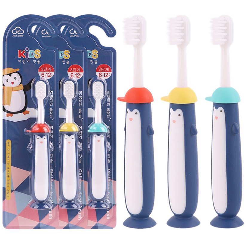 ♥BabyYank♥ SIKAT GIGI ANAK PENGUIN - CHILDRENS TOOTHBRUSH - SIKAT GIGI BAYI BULU HALUS