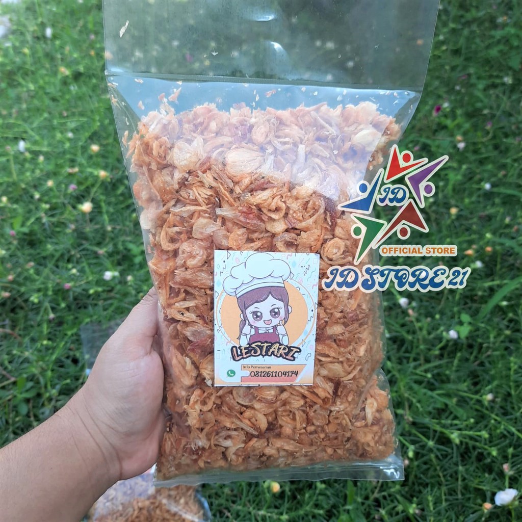 BAWANG GORENG LESTARI 1KG/ 4x 250gr TANPA CAMPUR TEPUNG