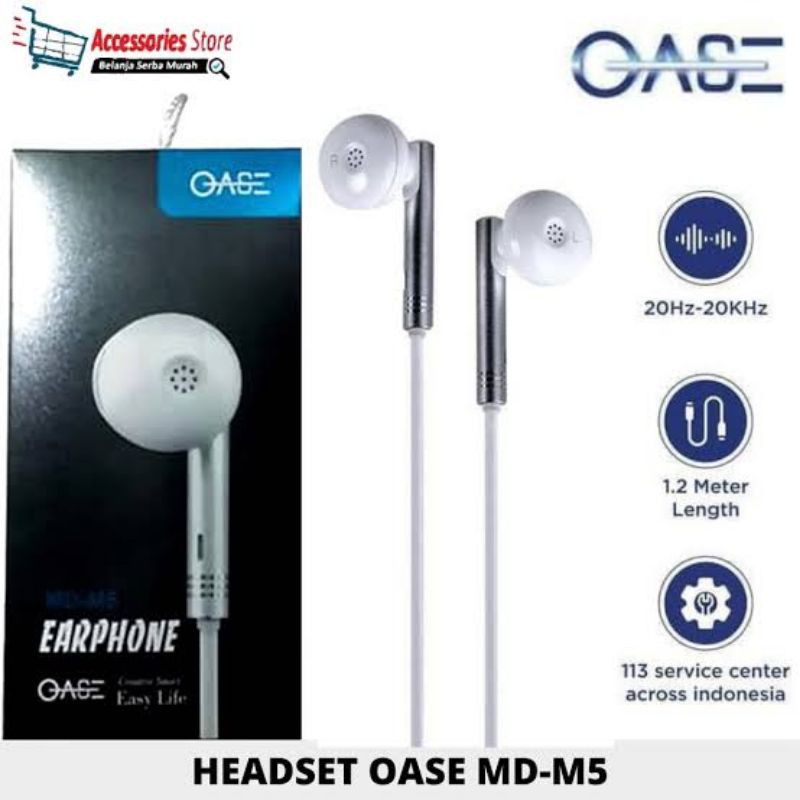 Headset Oase MD M5 original garansi oppo