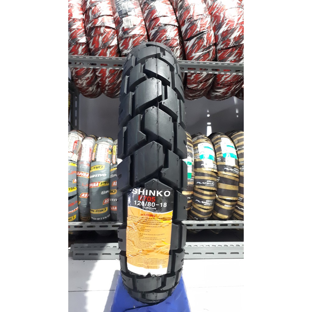 Ban SHINKO E705 Trail Master 120.80.18 Ring 18 Ban Dual Purpose Motor Custom Scrambler Bobber dll