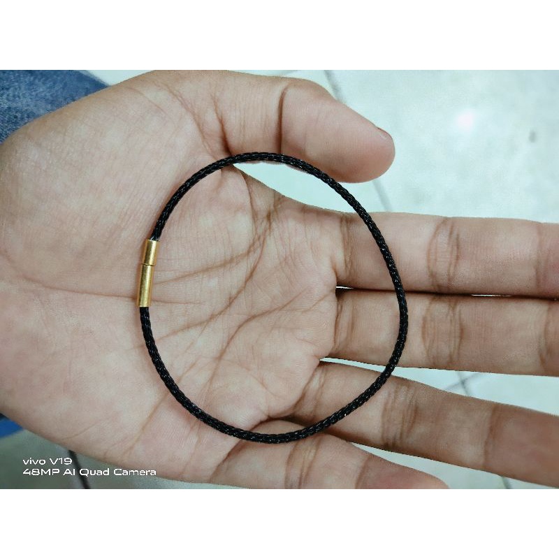 gelang kawat water proof 2mm kunci putar / tarik