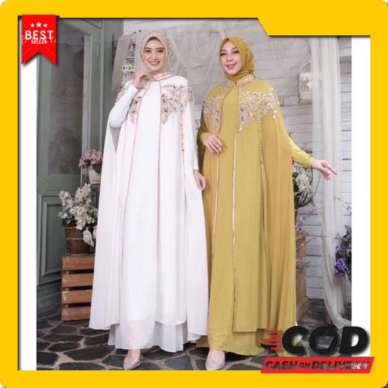 Deline Kaftan - Pakaian Muslim Wanita Modern /Pakaian Wanita Baju Gamis Wanita Terbaru Baju Atasan W