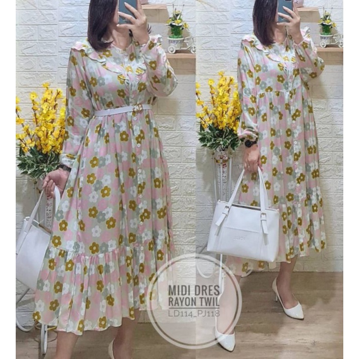 DRESS MEDY RAYON PREMIUM ORI TERLARIS 2021