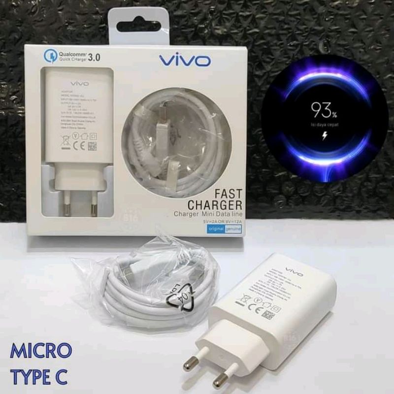 CHARGER VIVO TYPE C Fast Charging S1 Pro V19 V20 V20SE X60 X80 Y30 Y50 X50 Fast Charger