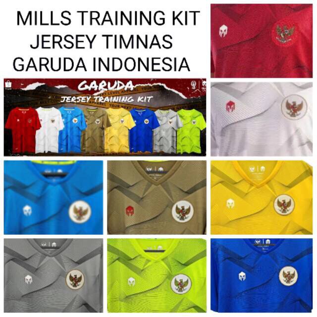 MILLS TRAINING KIT JERSEY TIMNAS GARUDA INDONESIA