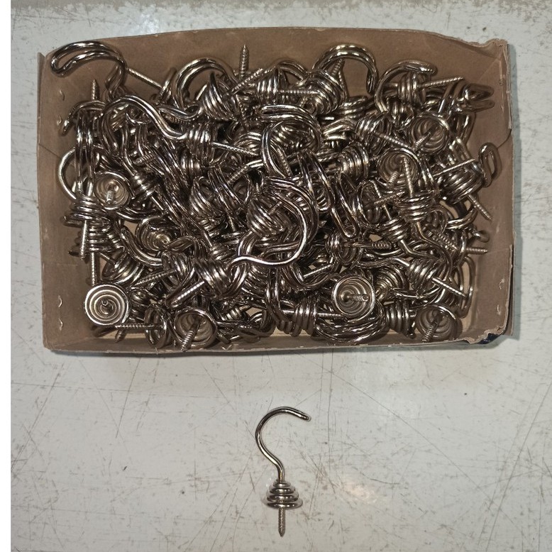 Hak Skrup Baju no 25 Hook Gantungan Baju