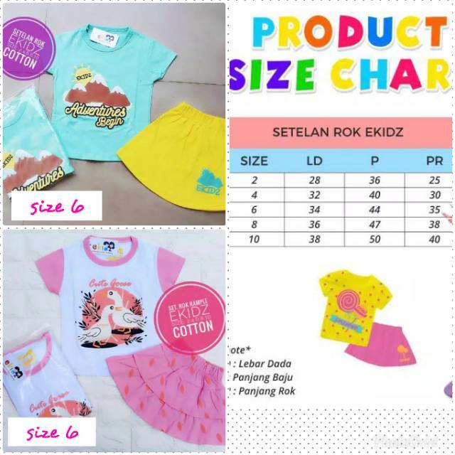 Setelan rok Ekidz // setelan girl ekidz // setelan lucu anak perempuan
