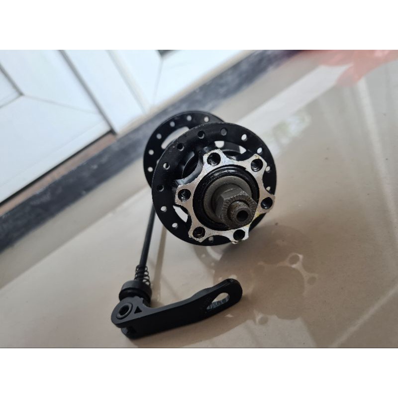 Free Hub Belakang Lubang 32h Model Ulir Drat Freehub Hole 32 H Steel Discbrake Cakram Disc Brake As QR Quick Release Sepeda MTB Lipat Mini Minion Federal Gunung