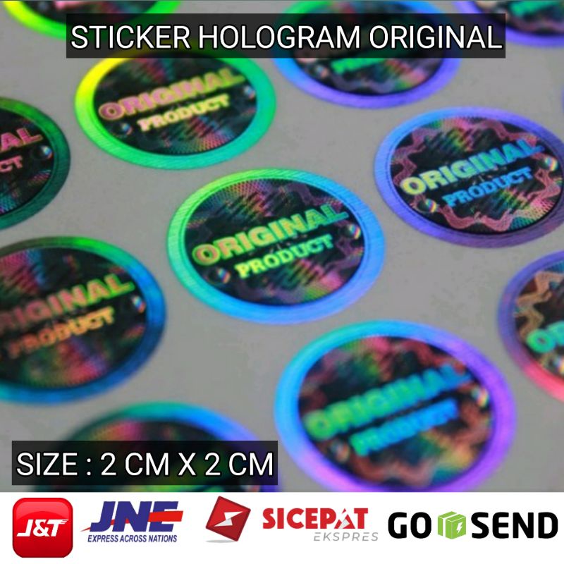 

Stiker Hologram Original 3D 2 cm