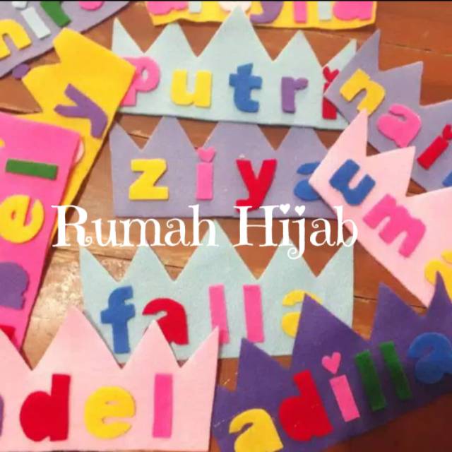 Custom Nama Mukena anak bayi pasang nama untuk mukenah