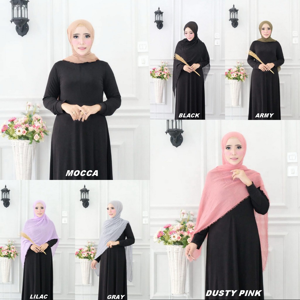 Hijab Pashmina Crinkle  Shawl Import