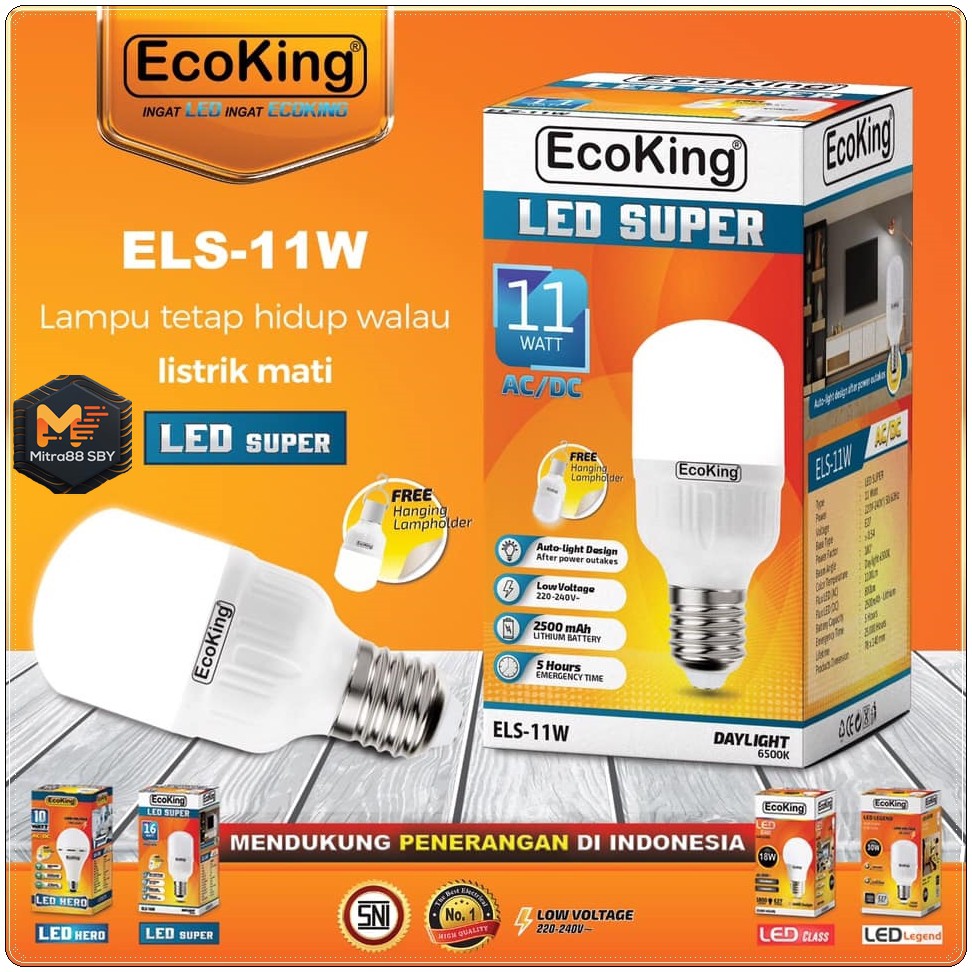 Mitra88sby lampu emergency led bulb Super Ecoking ( emergency lamp led )