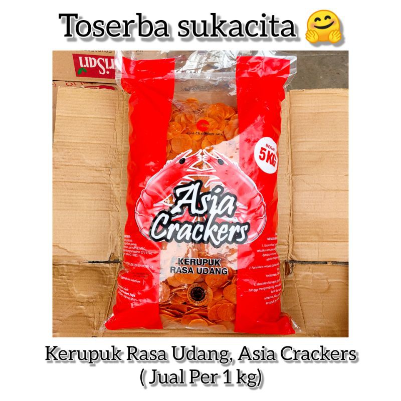 Jual Kerupuk Rasa Udang Asia Crackers Per 1 Kg Indonesia Shopee