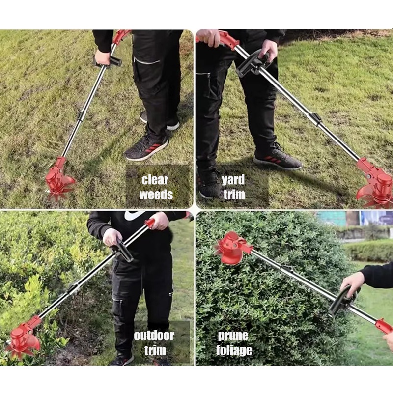 Mesin Potong Rumput Baterai 12V / 24V Pemotong rumput genggam 2 BATERAI - Cordless Lawn Mower