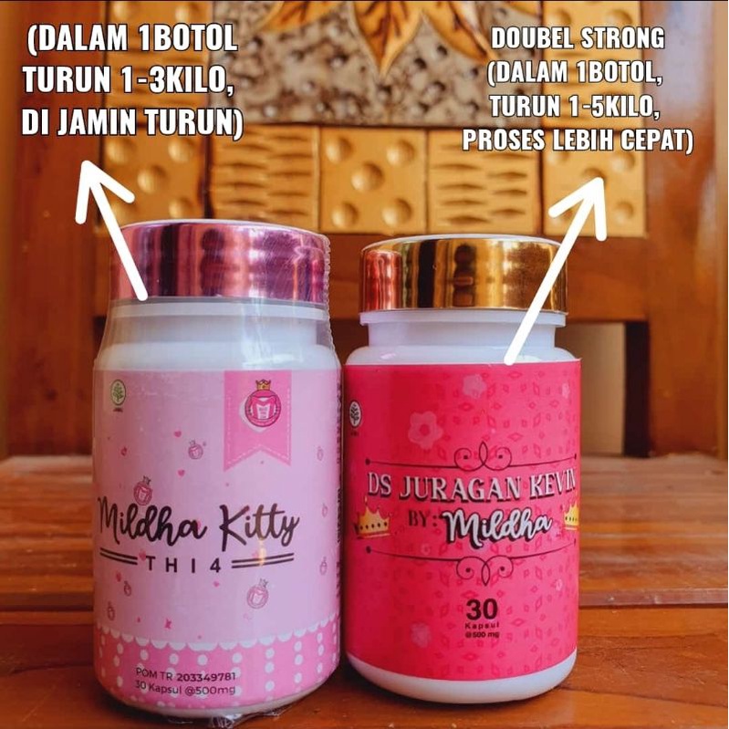 (BPOM) GRATIS TEH PELANGSING / PIL PELANGSING MILDHA KITTY /AMAN / DIJAMIN MENURUNKAN BB DAN MEMUTIH