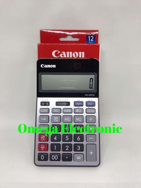 Canon HS-20TSC - Calculator Desktop Kalkulator Meja Kantor 12 Digits