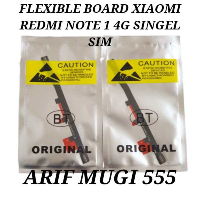 Flexible Flexible Main Board Tengah Xiaomi Redmi Note 4G/Redmi Note 1 4G Singel Sim Original