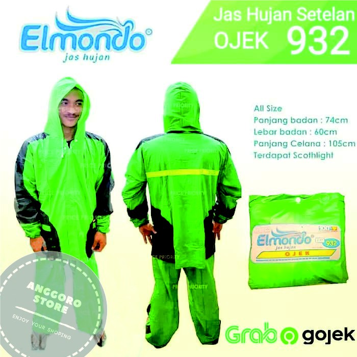 JAS HUJAN | Jaket Celana | Ojek Online | Ojol | Grab | gojek | Elemondo 932