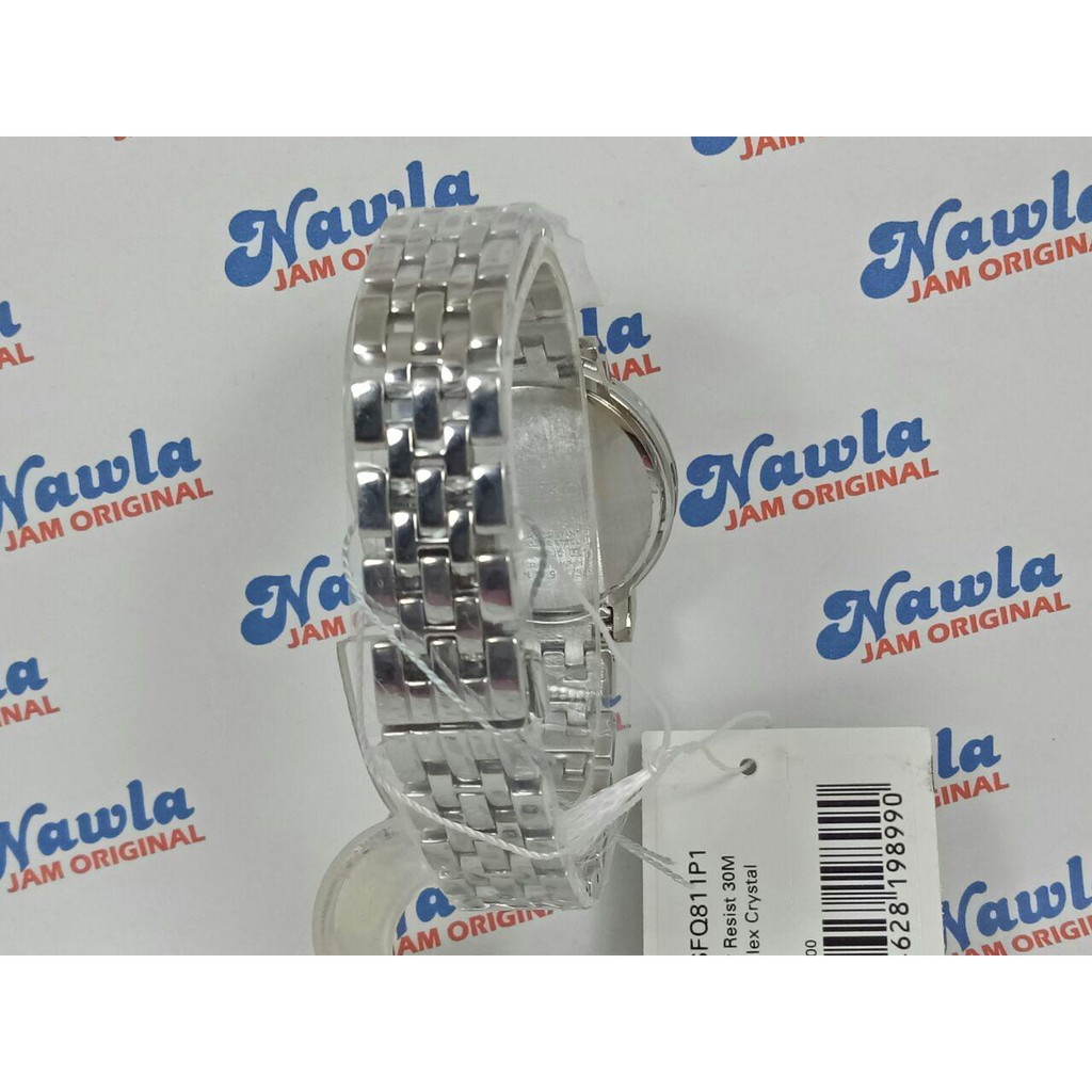 Seiko Ladies SFQ811P1 Quartz Crystal Silver - Jam Tangan Wanita SFQ811