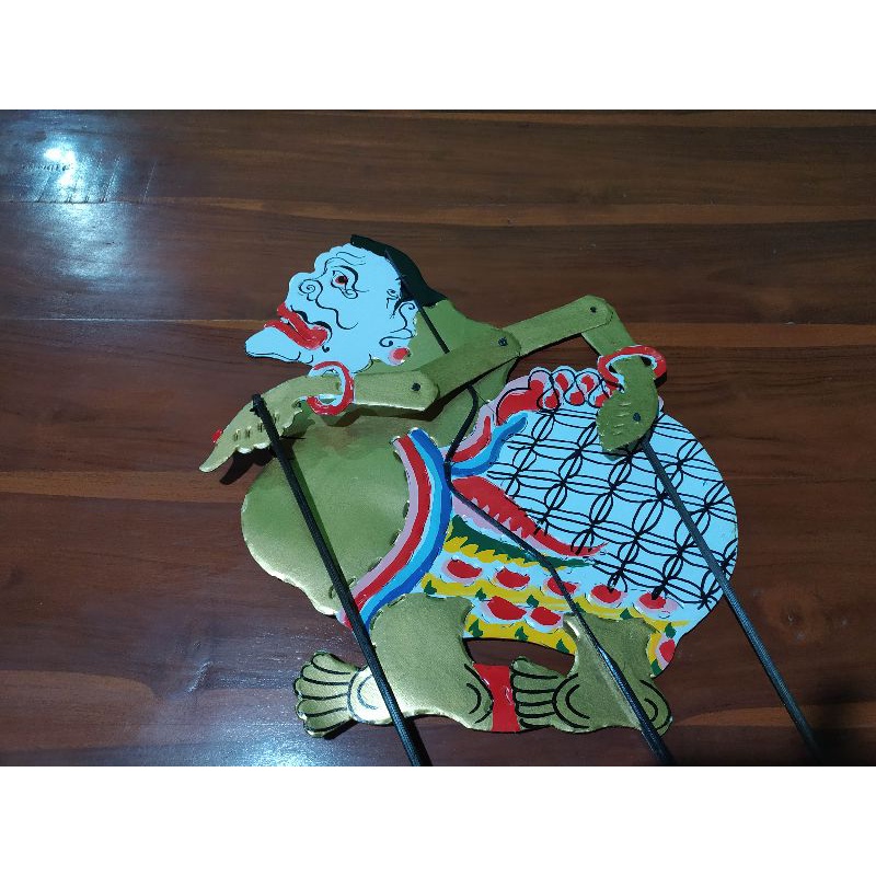 WAYANG kulit kertas SEMAR emas ukuran standar pentas pedalangan