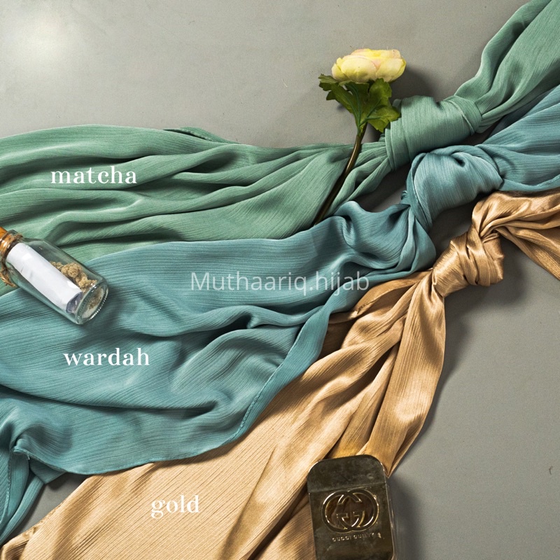 PASHMINA CRINKLE TEXTURED SILK MALAY INSTAN | HIJAB PLEATED MALAYSIA | PASHMINA SATIN CARDENZA