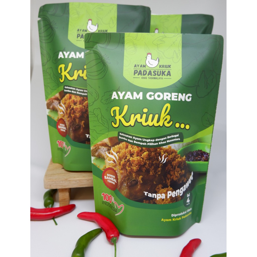 

AYAM GORENG UNGKEP (BETINA) AYAM KRIUK PADASUKA