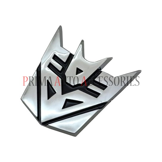 Emblem Logo Mobil TRANSFORMERS JAHAT / AUTOBOTS CHROME