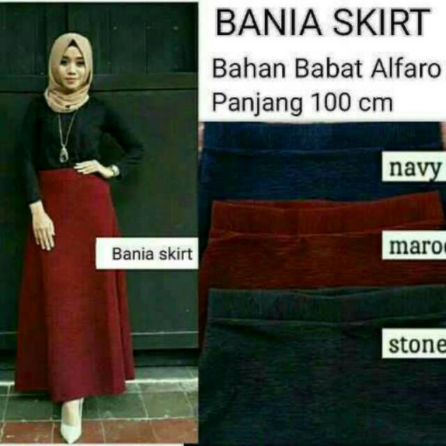 rok babat panjang/rok babat murah/rok muslim